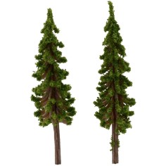 Set de 2 cipreses de 6,5 cm de altura. Mondo Presepi