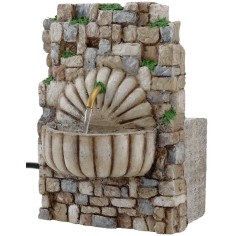 Fuente de pesebre colgante en resina con bomba de 10x6,5x14 cm 2