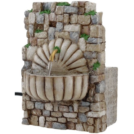 Fountain presepe to thinle in resin with pump cm 10x6, 5x14 h.