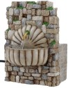 Fuente de pesebre colgante en resina con bomba de 10x6,5x14 cm