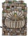 Fuente de pesebre colgante en resina con bomba de 10x6,5x14 cm