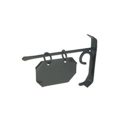 Insegna 8 cm con targa cm 3,7x2,5 in metallo Mondo Presepi