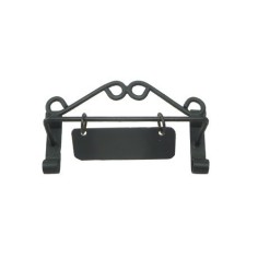 Letrero de 5,5 cm con placa de 4,2x1,6 cm en metal Mondo Presepi.