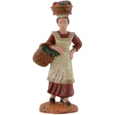 Woman with fruit baskets cm 10 Oliver