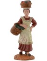 Donna con ceste di frutta cm 10 Oliver Mondo Presepi