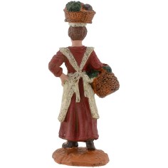 Mujer con cestas de fruta cm 10 Oliver Mundo Belén 2