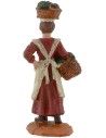 Donna con ceste di frutta cm 10 Oliver Mondo Presepi