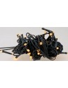 40 luces LED de color blanco cálido para belén 220V.