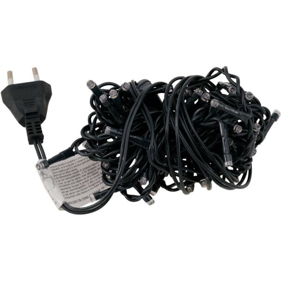 40 luces LED de color blanco cálido para belén 220V.