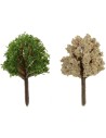 Set 2 cespugli 3,7 cm vegetazione presepe