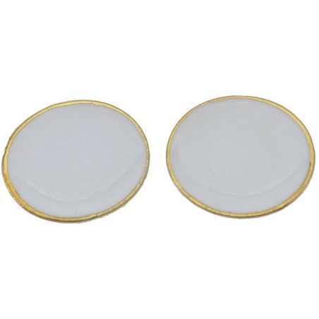 Set 2 piatti in ceramica ø 3 cm Mondo Presepi