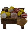 Salami and cheese counter cm 5x3x2,5-3 h.