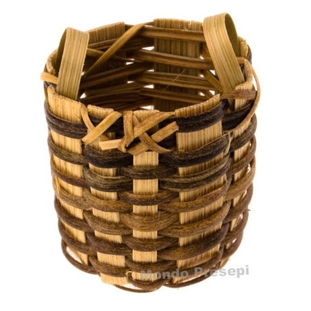 Cesto in vimini ø cm 2,5x3h. Mondo Presepi