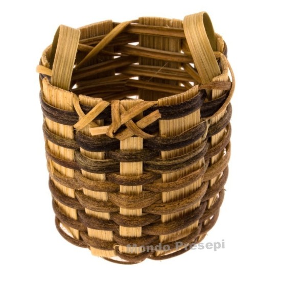 Cesto in vimini ø cm 2,5x3h. Mondo Presepi
