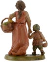 Mom with baby by hand 10 cm lux