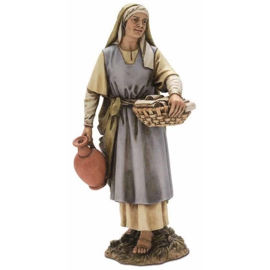 Levatrice Landi Moranduzzo 20 cm in resina Mondo Presepi