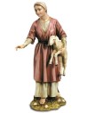 Pastorella with lamb in resin Landi Moranduzzo 20 cm