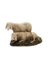 Dos ovejas de resina Landi Moranduzzo para estatuas de 20 cm