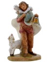 Pastore con pecora e agnellino serie 19 cm Fontanini Mondo
