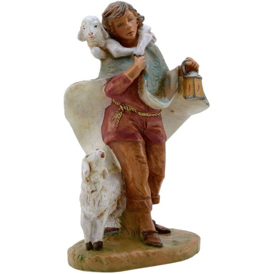 Pastor with pecora and lamb series 19 cm Fontanini