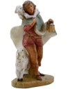 Pastore con pecora e agnellino serie 19 cm Fontanini Mondo