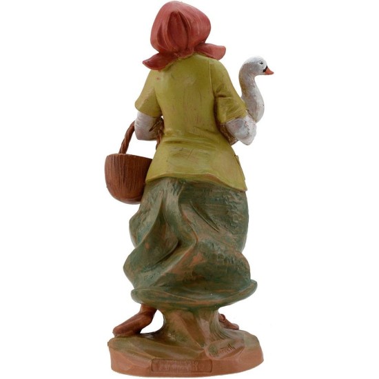 Woman with goose 19 cm Fontanini