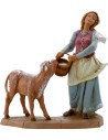 Pastorella con vitello 19 cm Fontanini Mondo Presepi
