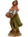 Woman with hamper 19 cm Fontanini