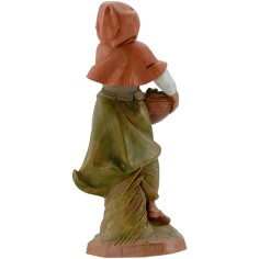 Mujer con cesta 19 cm Fontanini Mundo Pesebres 2