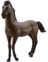 Caballo marrón al paso en resina para estatuas de 30 cm