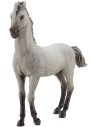 Caballo blanco al paso en resina para estatuas de 30 cm