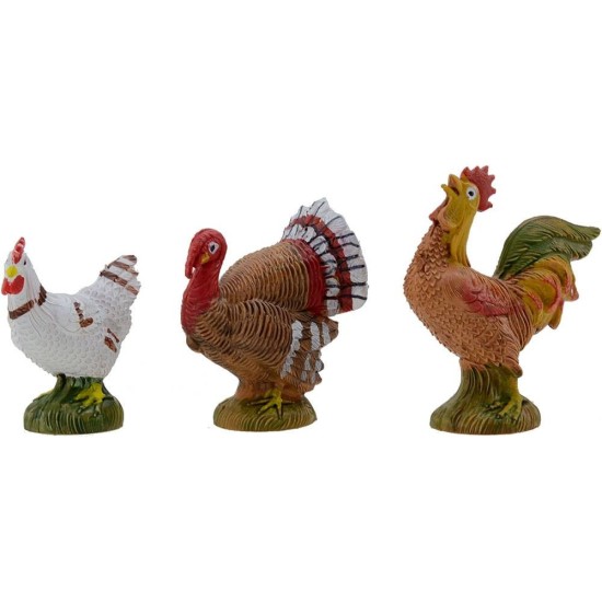 Set 5 animali da cortile serie 19 cm Fontanini Mondo Presepi