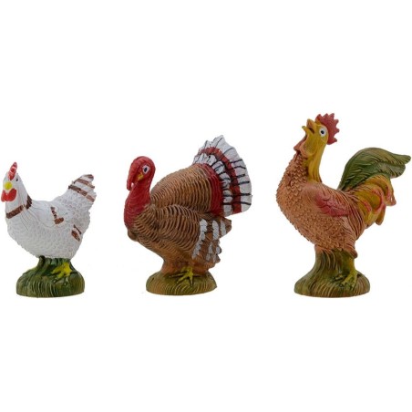 Set 5 animali da cortile serie 19 cm Fontanini Mondo Presepi