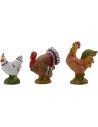 Juego de 5 animales de corral serie 19 cm Fontanini