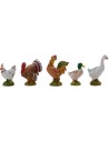 Juego de 5 animales de corral serie 19 cm Fontanini