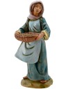 Mujer con cesta 12 cm Fontanini Mundo Pesebres