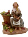 Donna con vasi di fiori serie 12 cm Fontanini Mondo Presepi