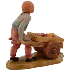 Child with series cart 12 cm Fontanini 2