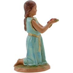 Niña de rodillas serie 12 cm Fontanini Mundo Pesebres 2