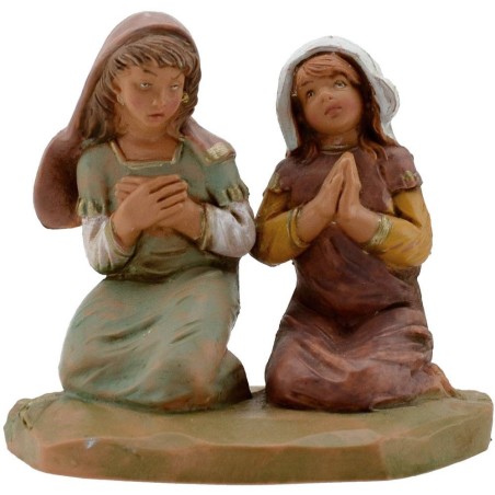 Doncellas en adoración serie 12 cm Fontanini Mundo Pesebres