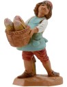 Bambino con cesto di pane serie 12 cm Fontanini Mondo Presepi