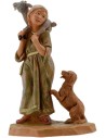 Giovane pastore con cane serie 12 cm Fontanini Mondo Presepi
