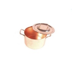Copper pot with lid Ø 3 cm