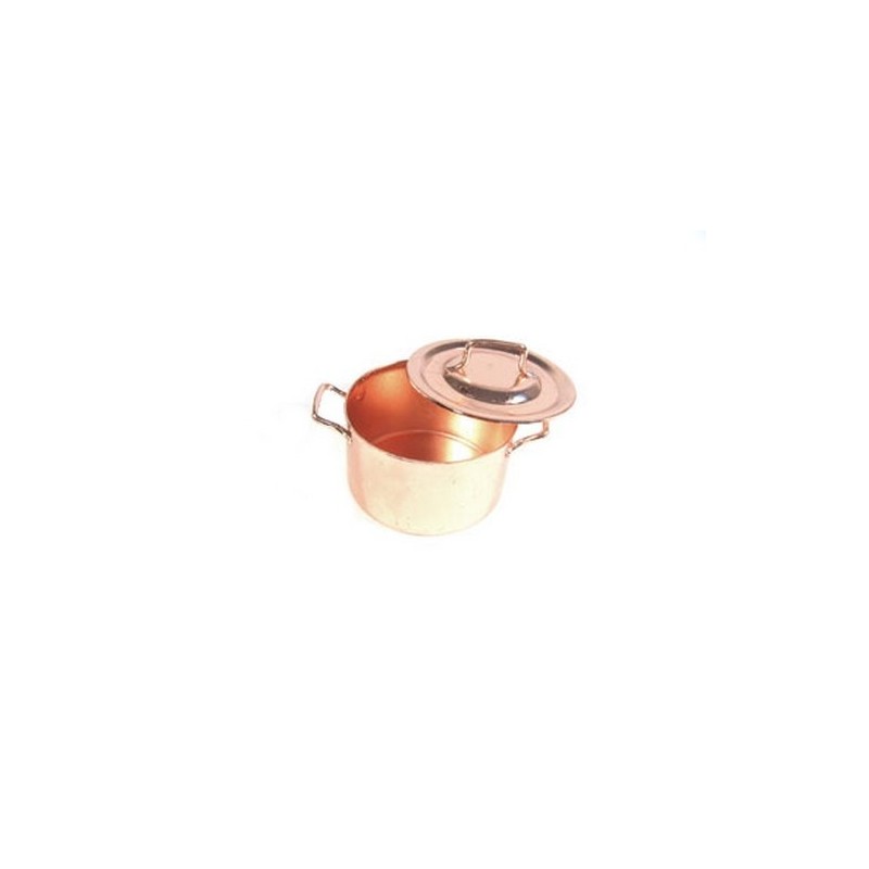 Copper pot with lid Ø 3 cm