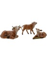 Famiglia di bovini serie 12 cm Fontanini Mondo Presepi