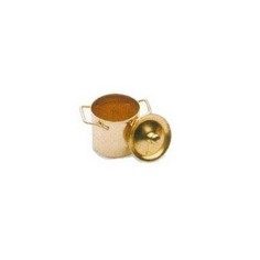Copper pot 2 cm with lid