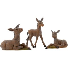 Familia de burros serie 12 cm Fontanini Mundo Pesebres