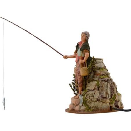 Fisherman in motion 19 cm Fontanini