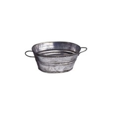 3.5 cm oval metal tub
