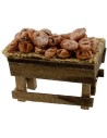 Wooden bench with bread 5x3x3,5-4 h.